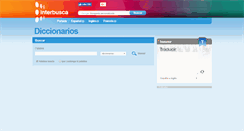 Desktop Screenshot of diccionarios.interbusca.com